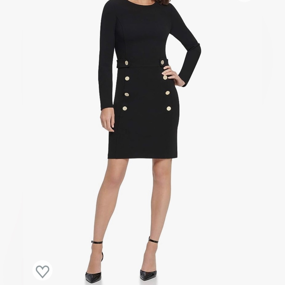 NWT DKNY Button Front Sheath Dress Size 0